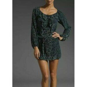 Rebecca Taylor | Printed silk tunic dress in storm cat